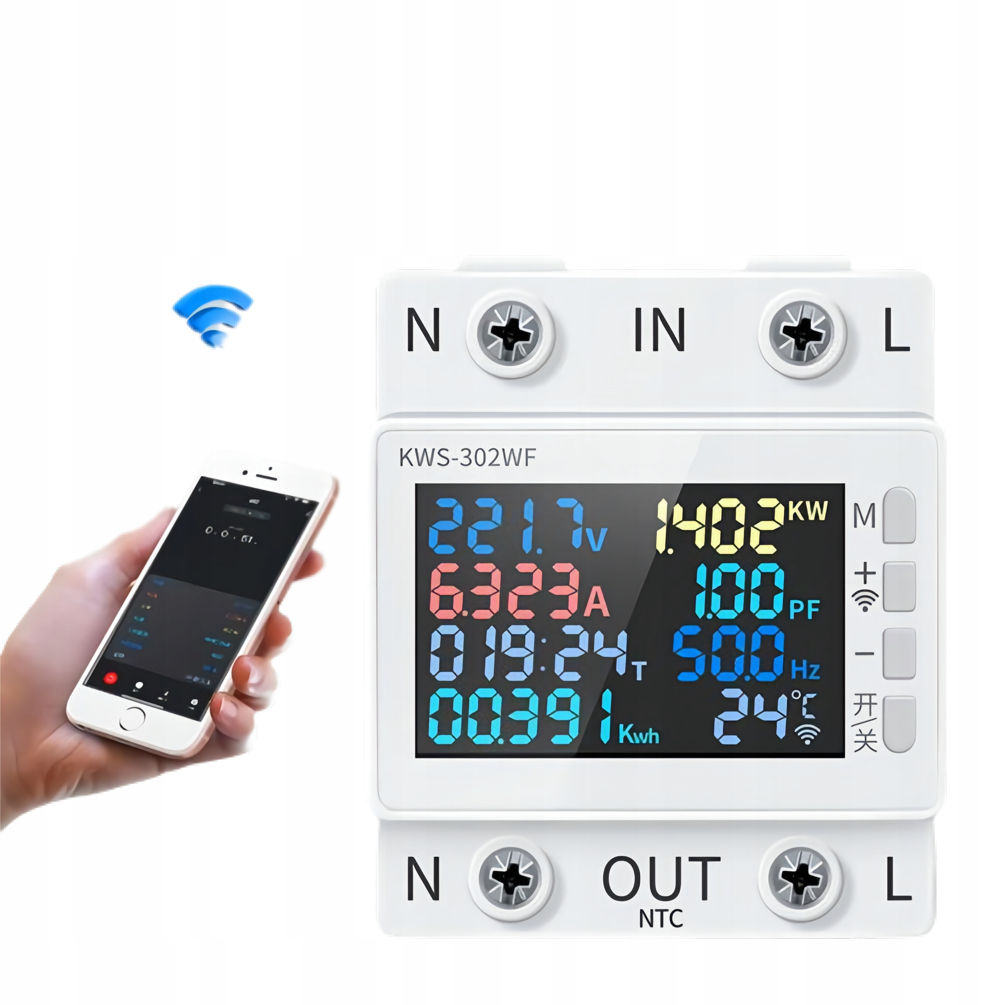 APPIO 63 A 300 W wattmeter